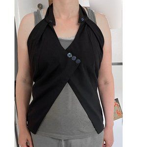 Upcycled halterneck waistcoat, M, Junky London